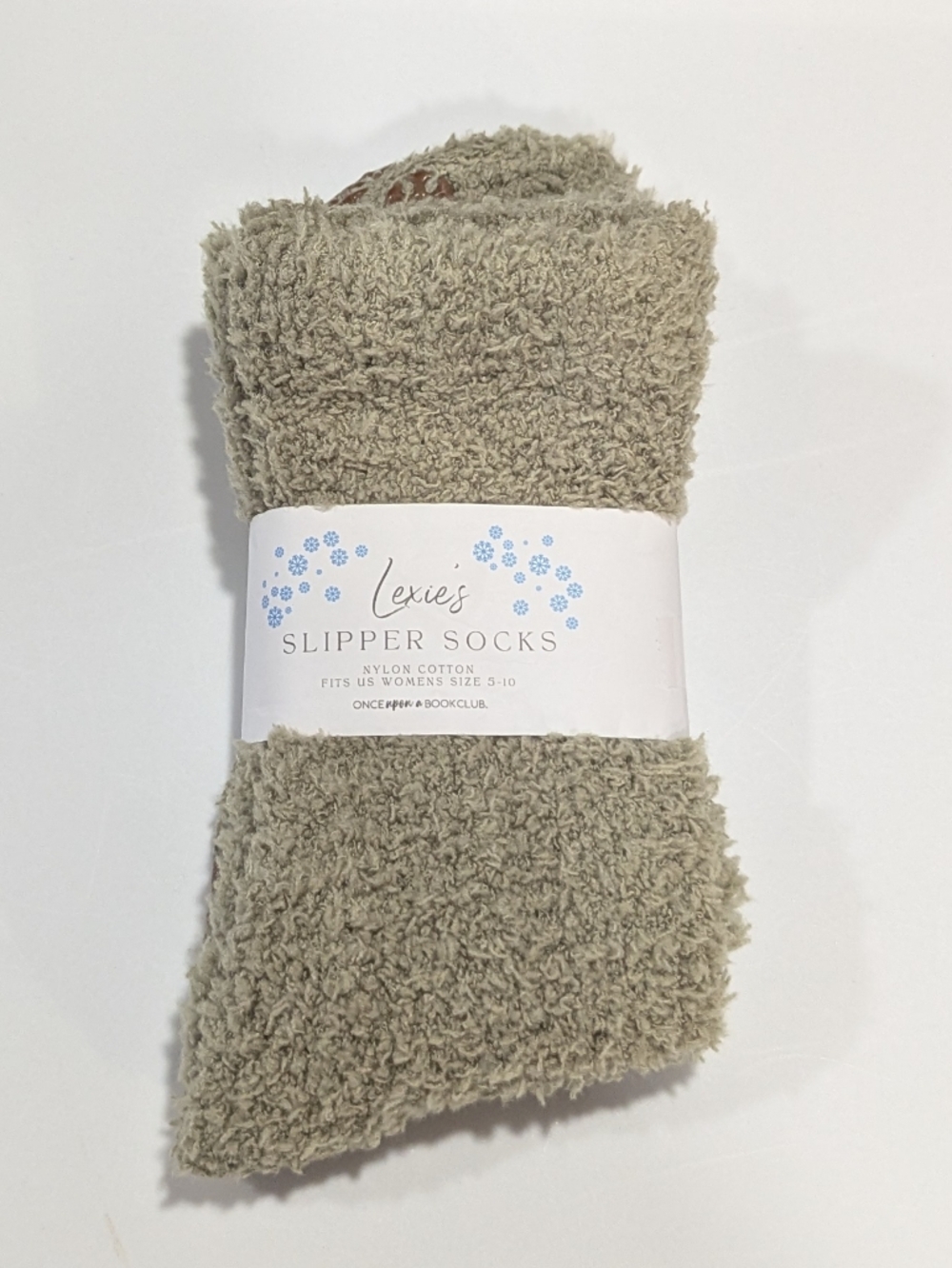 (3/30$) Snowflake Slipper Socks - Picture 2 of 2